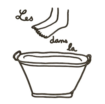 les pieds dans la bassine